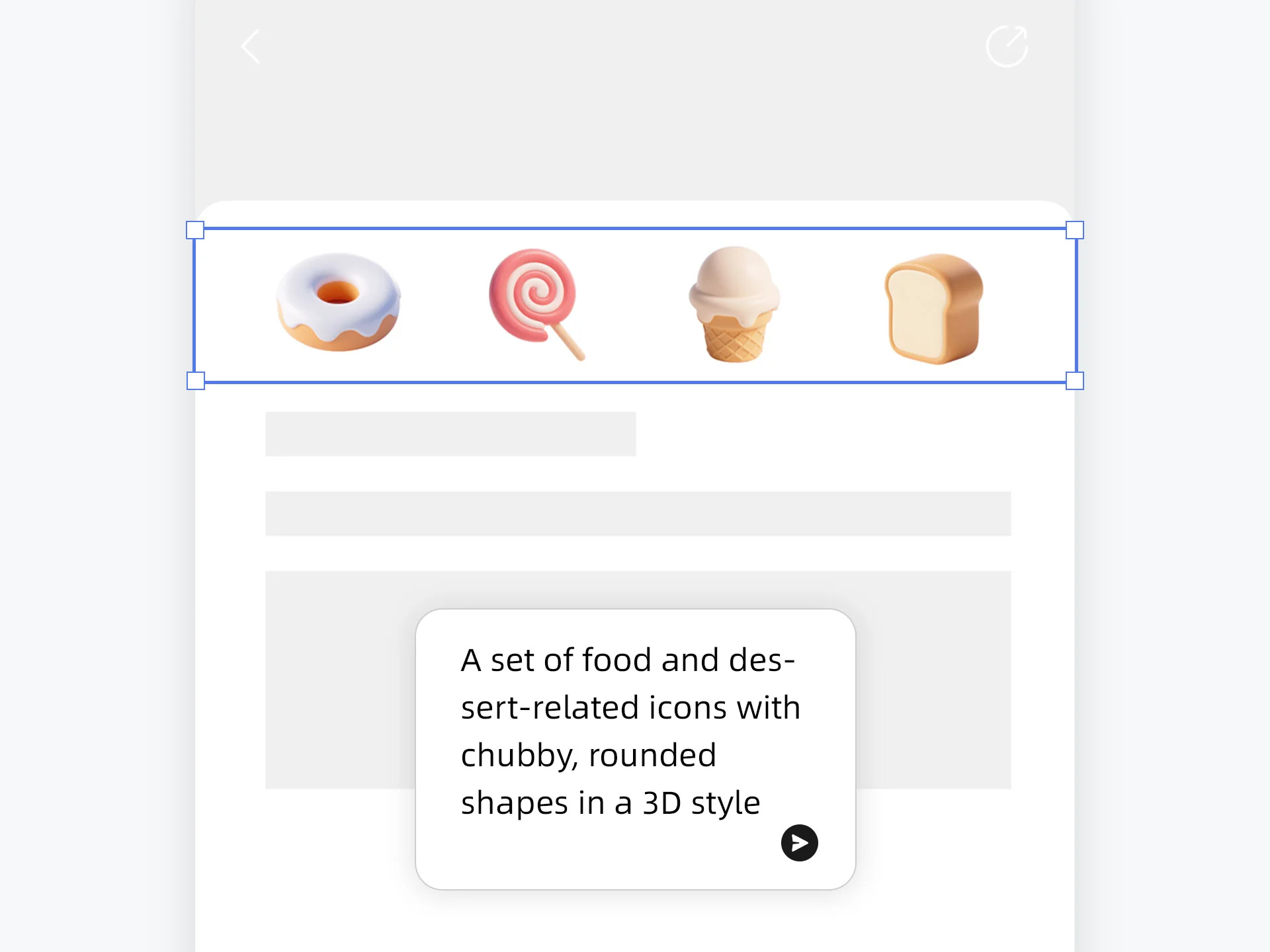 Vector icon generation example